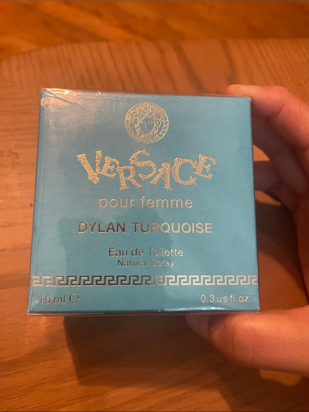 Versace Dylan Turquoise Perfume Box - Turquoise and Gold